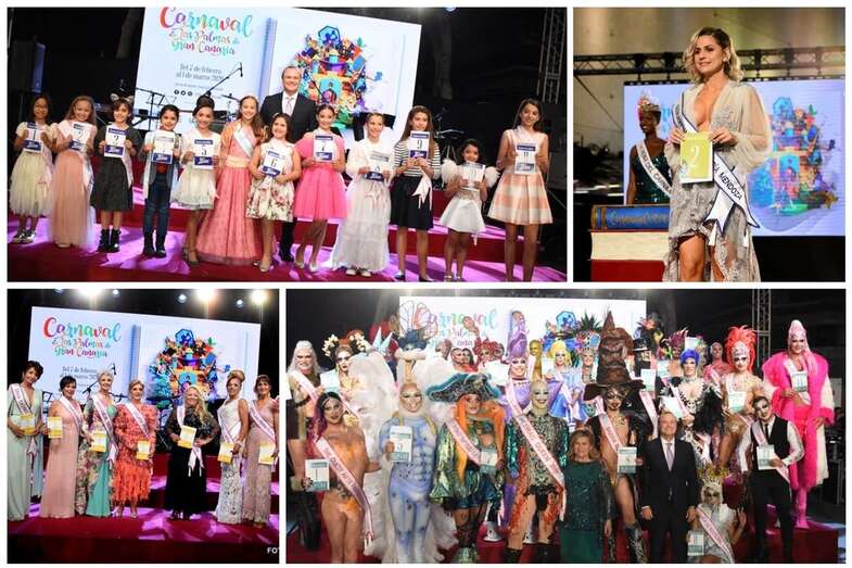Candidatas a las galas infantil, drag queen reina y gran dama (Foto Antonio Alí)